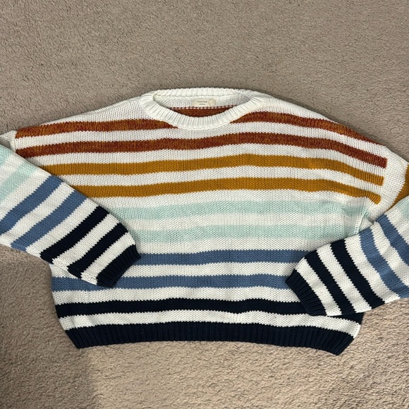 Harper Multicolor Striped Crew Neck Sweater - Picture 1 of 6